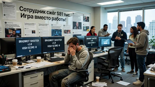 Сотрудник сжёг $81 тыс. Игра вместо работы!
