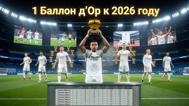 Сколько Золотых мячей у Килиана Мбаппе: актуальная информация 2026